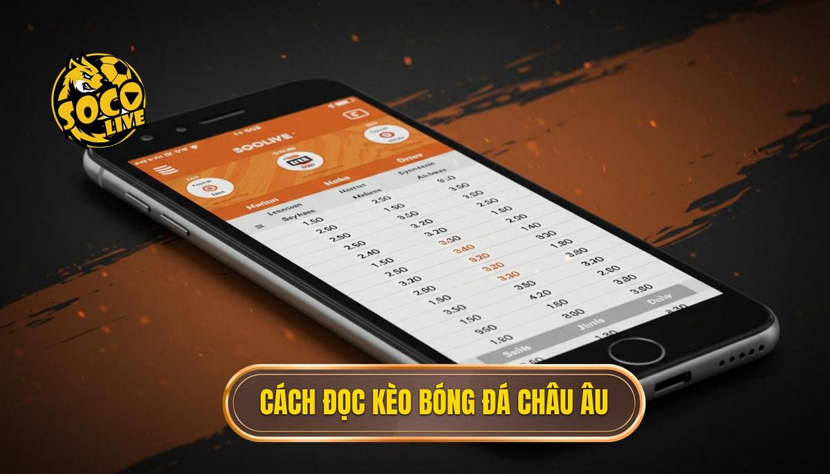 Cách Đọc Tỷ Lệ Kèo Bóng Đá Chuẩn Xác: Hướng Dẫn Toàn Diện 2024 2 2. Cách Đọc Tỷ Lệ Kèo Bóng Đá Châu Âu (1X2)