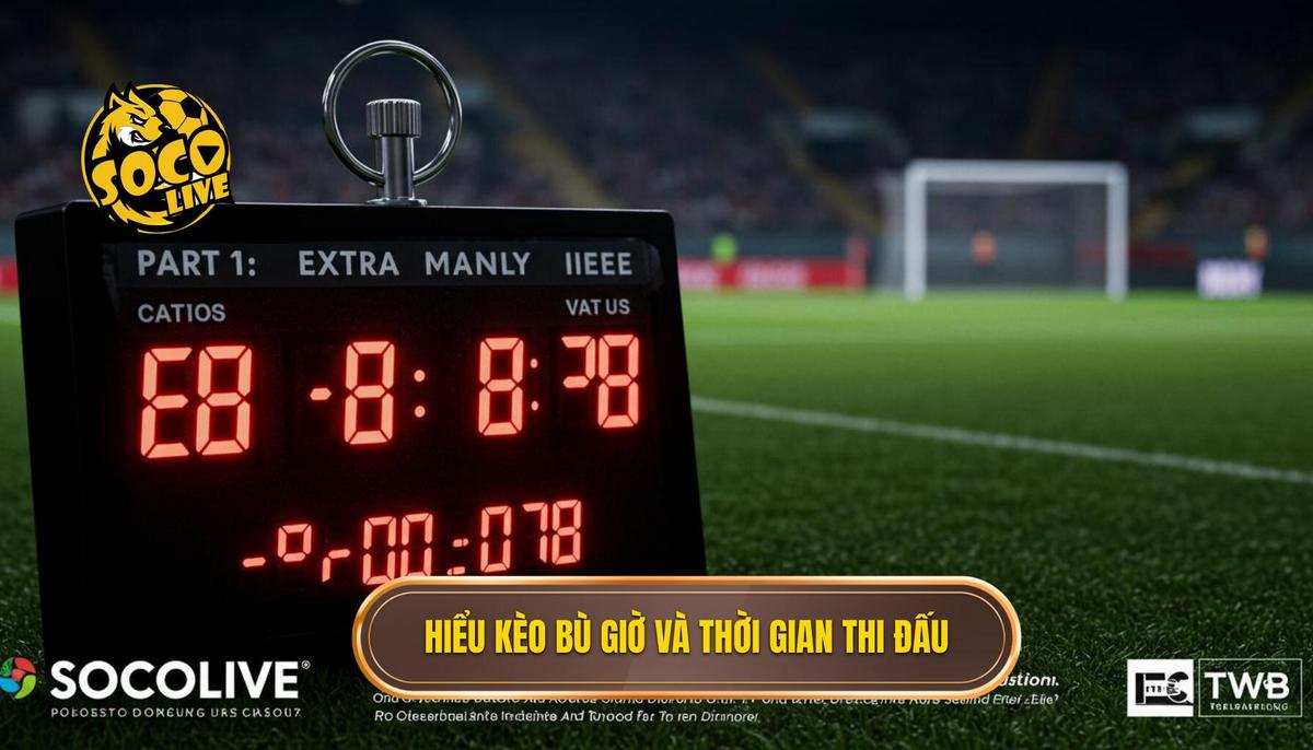 Cá cược Kèo Bù Giờ Cho Người Mới: Bí Quyết Chinh Phục Phút Cuối Cùng 1 Phần 1_ Hiểu Rõ Bản Chất Kèo Bù Giờ và Thời Gian Thi Đấu
