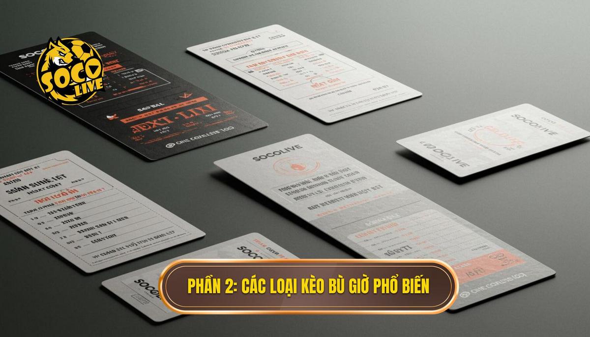 Cá cược Kèo Bù Giờ Cho Người Mới: Bí Quyết Chinh Phục Phút Cuối Cùng 2 Phần 2_ Các Loại Kèo Bù Giờ Phổ Biến Nhất