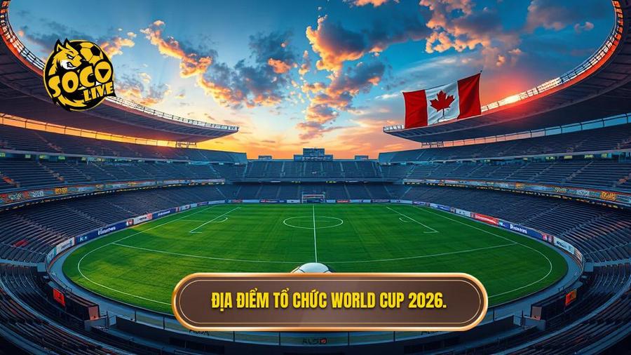 Địa điểm tổ chức World Cup 2026.